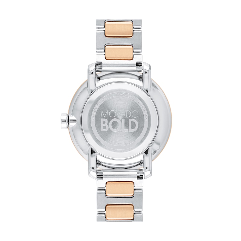 Ladies' Movado Bold® Sugar Two-Tone IP Watch with Silver-Tone Dial (Model: 3600504)