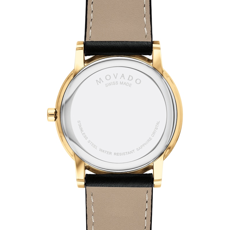 Main Image 3 of Men’s Movado Museum® Classic Gold-Tone IP Watch with Black Dial (Model: 0607271)