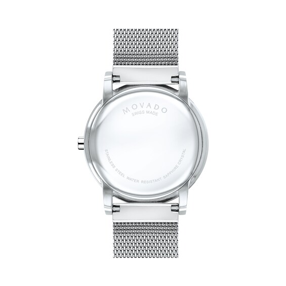 Men's Movado MuseumÂ® Classic Mesh Watch with Black Dial (Model: 0607219)