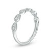 Thumbnail Image 2 of 1/8 CT. T.W. Diamond Teardrop Vintage-Style Stackable Band in 10K White Gold