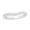 Thumbnail Image 1 of 1/2 CT. T.W. Diamond Contour Wedding Band in 14K White Gold