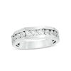 Thumbnail Image 0 of Men's 1/10 CT. T.W. Diamond Wedding Band in 10K White Gold