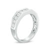 Thumbnail Image 1 of Men's 1/10 CT. T.W. Diamond Wedding Band in 10K White Gold