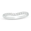 Thumbnail Image 0 of 1/4 CT. T.W. Diamond Contour Wedding Band in 14K White Gold