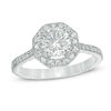 Thumbnail Image 1 of 1-1/3 CT. T.W. Diamond Octagon Frame Vintage-Style Engagement Ring in 14K White Gold