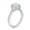 Thumbnail Image 2 of 1-1/3 CT. T.W. Diamond Octagon Frame Vintage-Style Engagement Ring in 14K White Gold