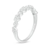 Thumbnail Image 2 of 1/5 CT. T.W. Diamond Alternating Heart and Circle Stackable Band in 10K White Gold