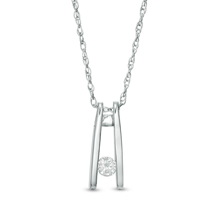 1 15 Ct Diamond Solitaire Ladder Pendant In 10k White Gold Zales - Diamond Ladder Pendant Necklace 1 15 Ct Diamond Solitaire Ladder Pendant In 10k White Gold Zales - Diamond Ladder Pendant Necklace