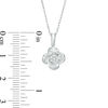 Thumbnail Image 1 of 1/20 CT. T.W. Composite Diamond Flower Pendant in 10K White Gold