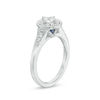 Thumbnail Image 2 of Vera Wang Love Heirloom Collection 1/2 CT. T.W. Princess-Cut Diamond Frame Engagement Ring in 14K White Gold