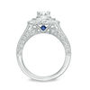 Thumbnail Image 3 of Vera Wang Love Heirloom Collection 1 CT. T.W. Diamond Flower Petal Frame Engagement Ring in 14K White Gold
