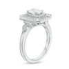 Thumbnail Image 2 of Vera Wang Love Heirloom Collection 1 CT. T.W. Oval Diamond Octagon Frame Engagement Ring in 14K White Gold