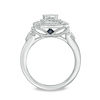 Thumbnail Image 3 of Vera Wang Love Heirloom Collection 1 CT. T.W. Oval Diamond Octagon Frame Engagement Ring in 14K White Gold