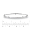 Thumbnail Image 2 of 4.25mm Station Slip-On Bangle in Sterling Silver