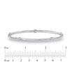 Thumbnail Image 1 of 4.25mm Station Slip-On Bangle in Sterling Silver