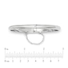 Thumbnail Image 2 of 5.0mm Polished Bangle in Sterling Silver with Safety Chain