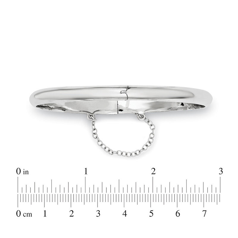 Hinged Bangle Bracelet Sterling Silver