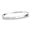 Thumbnail Image 1 of 4.0mm Textured Slip-On Bangle in Sterling Silver