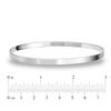 Thumbnail Image 1 of 4.0mm Textured Slip-On Bangle in Sterling Silver