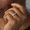 Thumbnail Image 2 of 1/5 CT. T.W. Diamond Slant Crossover Wedding Band in 10K Gold