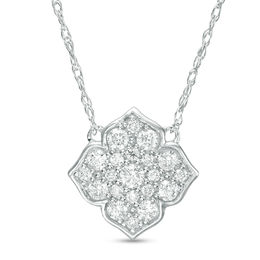 Sterling Silver Lab-Created White Sapphire Pendant | Zales