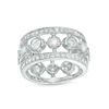 Thumbnail Image 1 of 1-3/4 CT. T.W. Diamond Open Vintage-Style Wide Eternity Band in 14K White Gold