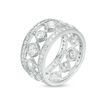 Thumbnail Image 2 of 1-3/4 CT. T.W. Diamond Open Vintage-Style Wide Eternity Band in 14K White Gold