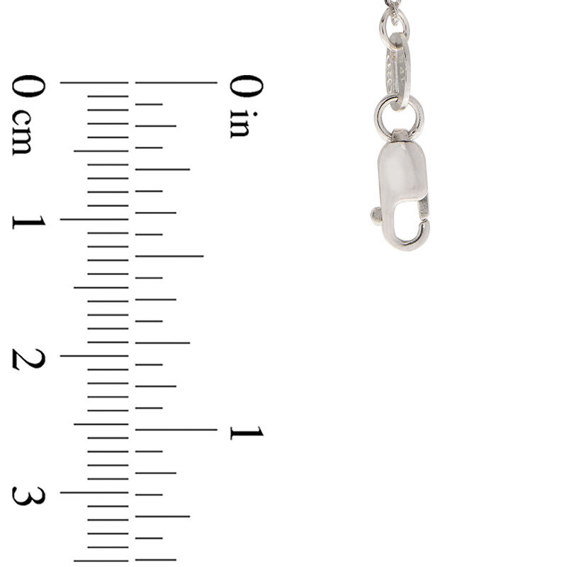 Main Image 2 of 7.0-8.0mm Oval Freshwater Cultured Pearl Station Necklace in Sterling Silver