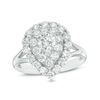 Thumbnail Image 1 of 1-1/3 CT. T.W. Diamond Double Pear-Shaped Frame Engagement Ring in 14K White Gold