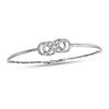 Thumbnail Image 0 of Double Interlocking Infinity Bangle in Sterling Silver