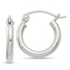 Thumbnail Image 1 of 13.0mm Polished Hoop Earrings in Sterling Silver