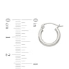 Thumbnail Image 2 of 13.0mm Polished Hoop Earrings in Sterling Silver