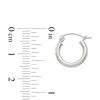 Thumbnail Image 2 of 13.0mm Polished Hoop Earrings in Sterling Silver
