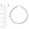 Thumbnail Image 2 of 40.0mm Polished Hoop Earrings in Sterling Silver