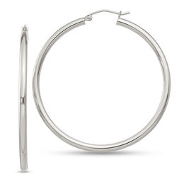 45.0mm Polished Hoop Earrings in Sterling Silver