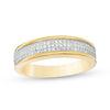 Thumbnail Image 1 of 1/4 CT. T.W. Diamond Three Row Band in 10K Gold