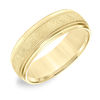 Thumbnail Image 1 of Men's 7.0mm Comfort-Fit Florentine Milgrain Wedding Band in 14K Gold