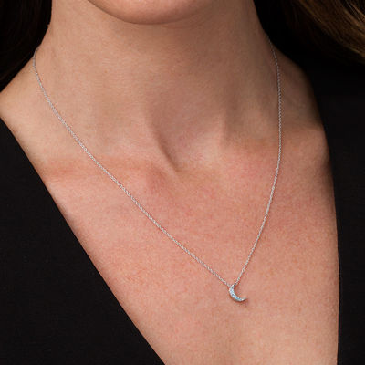tiny moon necklace mixed metal layering chain layering necklace sterling moon