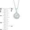 Thumbnail Image 3 of 3/8 CT. T.W. Diamond Frame Pendant in 10K White Gold