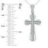 Thumbnail Image 2 of 1/20 CT. T.W. Diamond Open Layered Cross Pendant in Sterling Silver