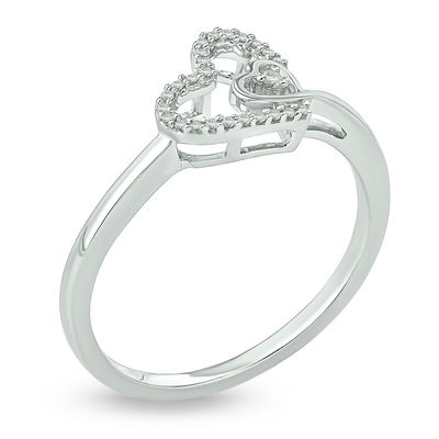 twin heart ring