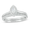 Thumbnail Image 1 of 1/3 CT. T.W. Marquise Diamond Frame Bridal Set in 14K White Gold