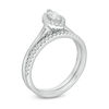 Thumbnail Image 3 of 1/3 CT. T.W. Marquise Diamond Frame Bridal Set in 14K White Gold