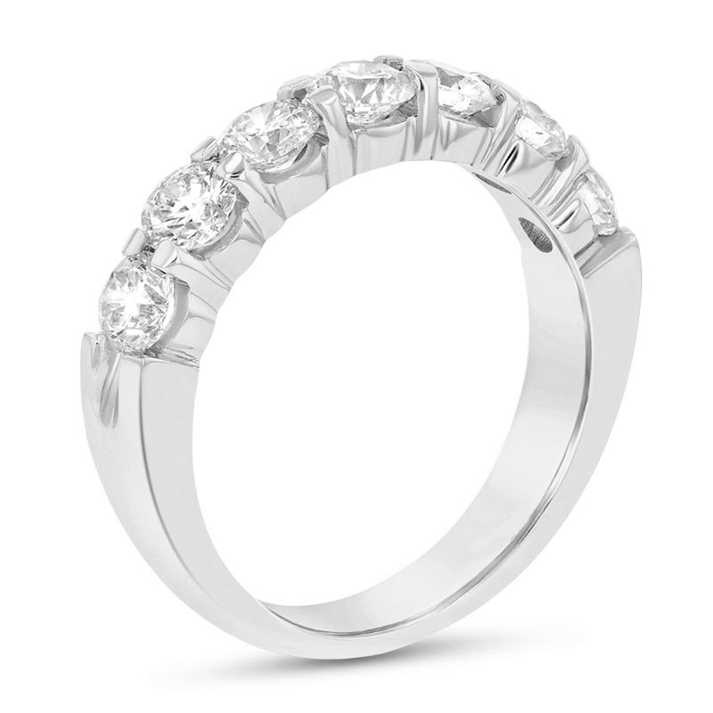 1-1/2 CT. T.W. Diamond Seven Stone Anniversary Band in 14K White Gold