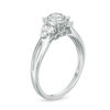 Thumbnail Image 1 of 1/3 CT. T.W. Diamond Tri-Sides Vintage-Style Engagement Ring in 10K White Gold