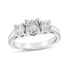 Thumbnail Image 0 of 1 CT. T.W. Diamond Three Stone Engagement Ring in Platinum (G/SI2)