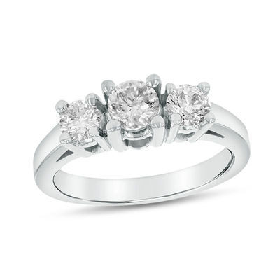 Lieberfarb Platinum Designs Diamond 3 Stone Engagement Ring - PT533-DE |  Jay Roberts Jewelers