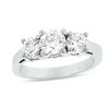 Thumbnail Image 0 of 1-1/2 CT. T.W. Diamond Three Stone Engagement Ring in Platinum (G/SI2)