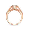 Thumbnail Image 5 of 3/8 CT. T.W. Composite Diamond Crossover Shank Bridal Set in 10K Rose Gold