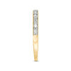 Thumbnail Image 4 of 1/8 CT. T.W. Baguette and Round Diamond Two Stone Alternating Stackable Band in 10K Gold